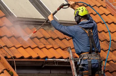 Démoussage et hydrofuge de toiture à Veyrières